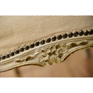 76691 STYLOWY FOTEL KRZESŁO Z PODŁOKIETNIKAMI SELEDYNOWY HAFT GOBELINOWY WZÓR W KWIATY (4).jpg