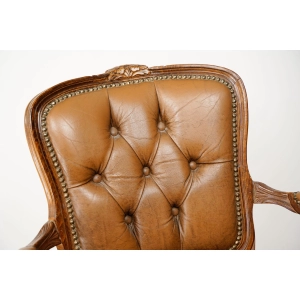 76693 STYLOWY FOTEL KRZESŁO Z PODŁOKIETNIKAMI W BRĄZIE (2).jpg