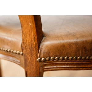 76693 STYLOWY FOTEL KRZESŁO Z PODŁOKIETNIKAMI W BRĄZIE (6).jpg