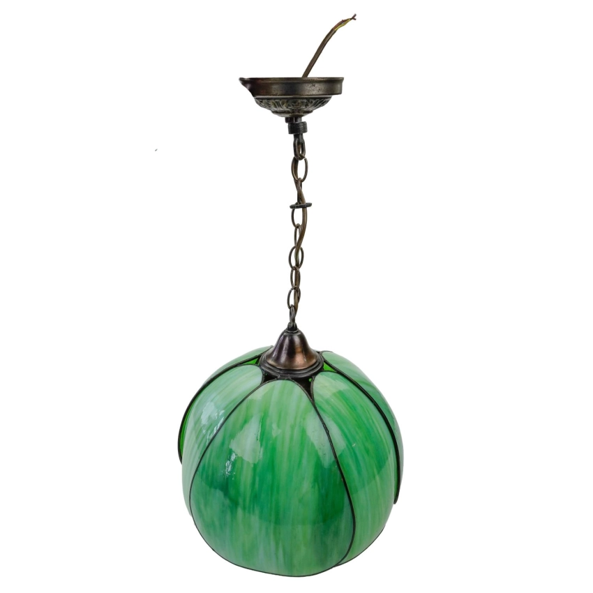 76698 LAMPA WISZĄCA ŻYRANDOL WITRAŻOWA ZIELONA W STYLU TIFFANY (1).jpg