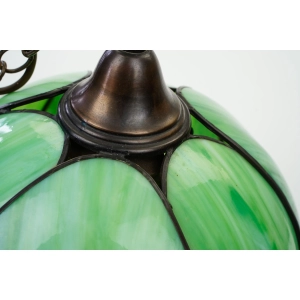 76698 LAMPA WISZĄCA ŻYRANDOL WITRAŻOWA ZIELONA W STYLU TIFFANY (3).jpg