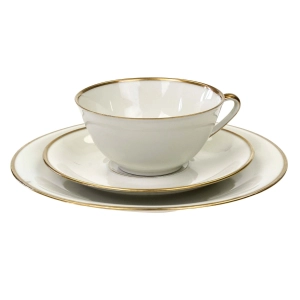 O. SCHALLER KOŚĆ SŁONIOWA I ZŁOCENIA ELEGANCKA ŚNIADANIÓWKA