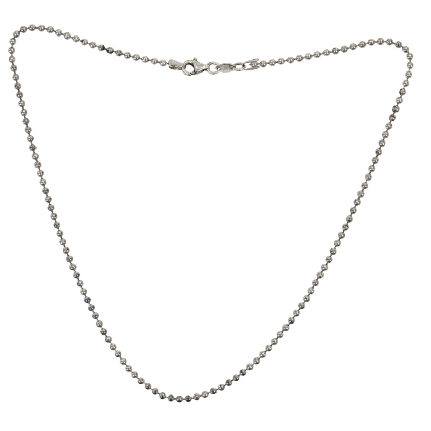 76724 SREBRNY ŁAŃCUSZEK SPLOT KULKOWY PR. 925 DŁ. 40 cm WAGA 6,2 G (1).jpg