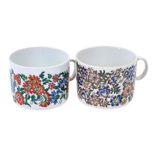 CEPELIA OPOLE/KAROLINA PARA FILIŻANEK RĘCZNIE MALOWANYCH