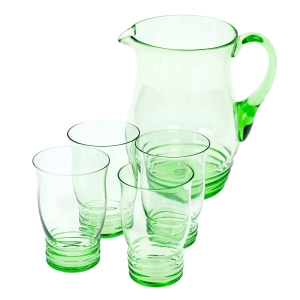 ZESTAW DO LEMONIADY DZBANEK I CZTERY SZKLANECZKI