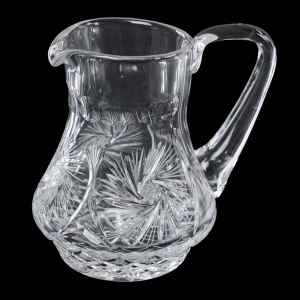 HUTA SZKŁA IRENA? STARY KRYSZTAŁOWY DZBAN NA WODĘ SOKI RĘCZNIE SZLIFOWANY