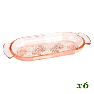 RASOWE ART-DECO KOMPLET ŚLEDZIÓWEK ŚLEDZIAREK SPODKÓW Z USZKAMI