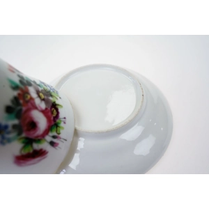 76808 BIEDERMEIER ZABYTKOWA FILIŻANKA ZE SPODKIEM RĘCZNIE MALOWANE KWIATY (6).jpg