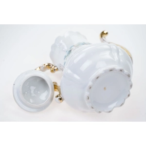 76813 STARY SECESYJNY DZBAN DO KAWY Z NINFĄ I AMORKIEM (6).jpg