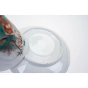 76817 ŚLICZNA SECESYJNA FILIŻANKA ZE SPODKIEM SCENKA Z NIMFĄ I AMORKIEM NIEZAPOMINAJKI III (6).jpg