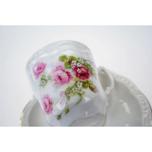 76827 SECESJA CUDOWNA FILIŻANKA ZE SPODKIEM RÓŻOWE RÓŻYCZKI (3).jpg