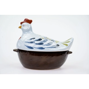 76842 CERAMICZNA DUŻA KURA RĘCZNIE MALOWANA W STYLU LUDOWYM FOLKOWYM (2).jpg