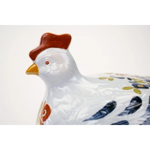 76842 CERAMICZNA DUŻA KURA RĘCZNIE MALOWANA W STYLU LUDOWYM FOLKOWYM (3).jpg