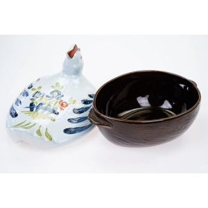 76842 CERAMICZNA DUŻA KURA RĘCZNIE MALOWANA W STYLU LUDOWYM FOLKOWYM (5).jpg