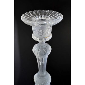 53844 VAL SAINT LAMBERT CUDOWNY SECESYJNY ŚWIECZNIK Z PTAKAMI (3).JPG