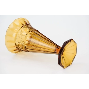 74784 BELGIA SYGNOWANY BURSZTYNOWY WAZON Z RÓŻANYM SZLACZKIEM (4).jpg