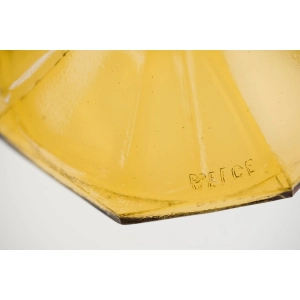 74784 BELGIA SYGNOWANY BURSZTYNOWY WAZON Z RÓŻANYM SZLACZKIEM (6).jpg