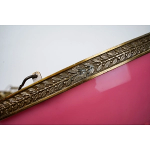 76857 ŻYRANDOL WISZĄCA LAMPA Z CUDOWNYM RÓŻOWYM KLOSZEM (3).jpg