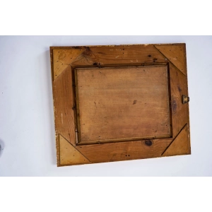 76861 A. FUNK OLEJ NA DESCE PEJZAŻ Z ZAMKIEM STOLZENFELS W ZŁOTEJ RAMIE (6).jpg