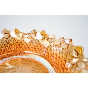 76866 CARNIVAL GLASS SOWERBY CUDOWNA MISKA Z FALBANKĄ (3).jpg