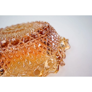 76866 CARNIVAL GLASS SOWERBY CUDOWNA MISKA Z FALBANKĄ (6).jpg