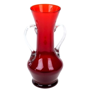 EMPOLI DUŻY CZERWONY WAZON Z USZAMI DZBAN DUŻY