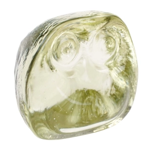 HADELAND PRZYCISK DO PAPIERU SOWA SZKLANA RZEŹBA