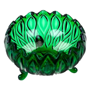 76881 LAUSITZER ORION SZMARAGDOWA MISECZKA NA ŚLIMACZYCH NÓŻKACH CUKIERNICZKA (1).jpg