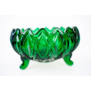 76881 LAUSITZER ORION SZMARAGDOWA MISECZKA NA ŚLIMACZYCH NÓŻKACH CUKIERNICZKA (2).jpg