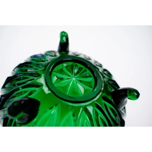 76881 LAUSITZER ORION SZMARAGDOWA MISECZKA NA ŚLIMACZYCH NÓŻKACH CUKIERNICZKA (5).jpg