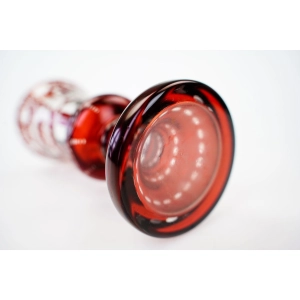 76887 CZECHY EGERMANN RUBINOWY SZLIFOWANY WAZON Z ZAMKIEM I PTASZKIEM (6).jpg