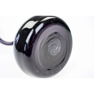 76890 NORMANN KOPENHAGA B. BONNESEN SZKŁO ARTYSTYCZNE BAKŁAŻANOWY WAZON SWING ZE SKRĘCONĄ SZYJKĄ (5).jpg