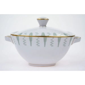 76902 KRAUTHEIM ELEGANZ ŚLICZNA CUKIERNICA Z ZIELONYM WZORKIEM (2).jpg
