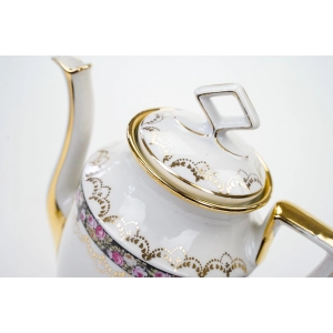 76912 STRIEGAU STANOWITZ SECESJA DZBANEK DO KAWY Z KWIATOWĄ BORDIURĄ (3).jpg