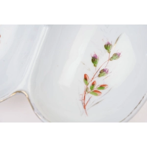 76945 BING &amp; GRONDAHL BIEDERMEIER RĘCZNIE MALOWANY KABARET DZIELONA PATERA (2).jpg