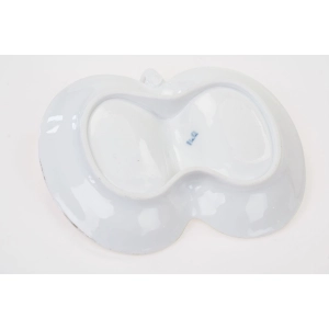 76945 BING &amp; GRONDAHL BIEDERMEIER RĘCZNIE MALOWANY KABARET DZIELONA PATERA (5).jpg