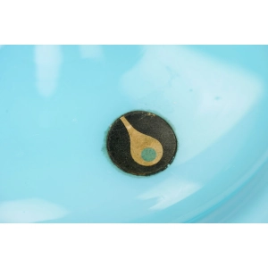 76949 WŁOCHY BOMBONIERA NA NODZE SŁOIK Z BŁĘKITNEGO SZKŁA (2).jpg