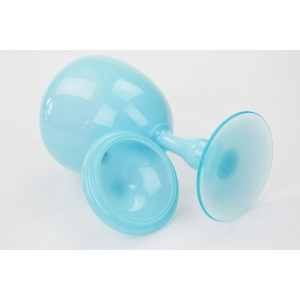 76949 WŁOCHY BOMBONIERA NA NODZE SŁOIK Z BŁĘKITNEGO SZKŁA (5).jpg