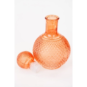 76956 POMARAŃCZOWA KARAFKA Z WZOREM DIAMENTOWYM (4).jpg