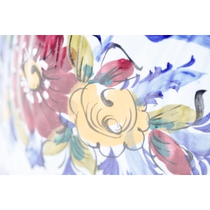 76958 PORTUGALIA OGROMNA DONICA OSŁONKA NA DONICĘ KWIATY RĘCZNIE MALOWANA (2).jpg