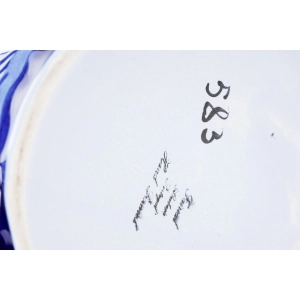 76958 PORTUGALIA OGROMNA DONICA OSŁONKA NA DONICĘ KWIATY RĘCZNIE MALOWANA (6).jpg