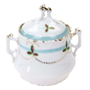 SECESJA RĘCZNIE MALOWANA CUKIERNICZKA STARUSZKA