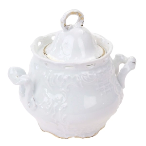 C.T. ALTWASSER CUKIERNICA BIAŁA PORCELANA RELIEFY I AŻURKI