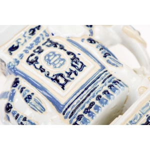 76990 CERAMICZNY BARWNY SŁOŃ FIGURA POSTUMENT POD KWIATKA KWIETNIK (7).jpg