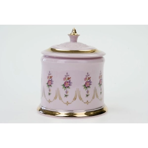 58696 CHODOV KWIATY BOMBONIERA Z RÓŻOWEJ PORCELANY (2).JPG