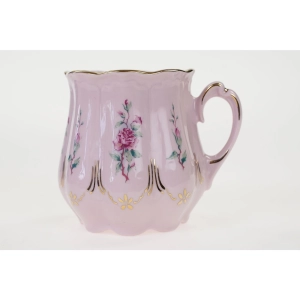 46912 CHODOV KUBEK Z RÓŻOWEJ PORCELANY W RÓŻYCZKI I ZŁOCENIA (2).jpg