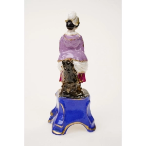 77030 ANTYCZNA XIX WIECZNA PORCELANOWA FIGURALNA BUTELKA NA PERFUMY (3).jpg