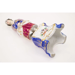 77030 ANTYCZNA XIX WIECZNA PORCELANOWA FIGURALNA BUTELKA NA PERFUMY (4).jpg