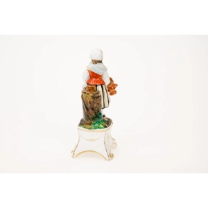 77031 ANTYCZNA XIX WIECZNA PORCELANOWA FIGURALNA BUTELKA NA PERFUMY (3).jpg