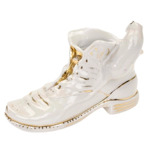 STEATYT KATOWICE Z. BUKSOWICZ FIGURKA POJEMNICZEK BUT Z MYSZKĄ